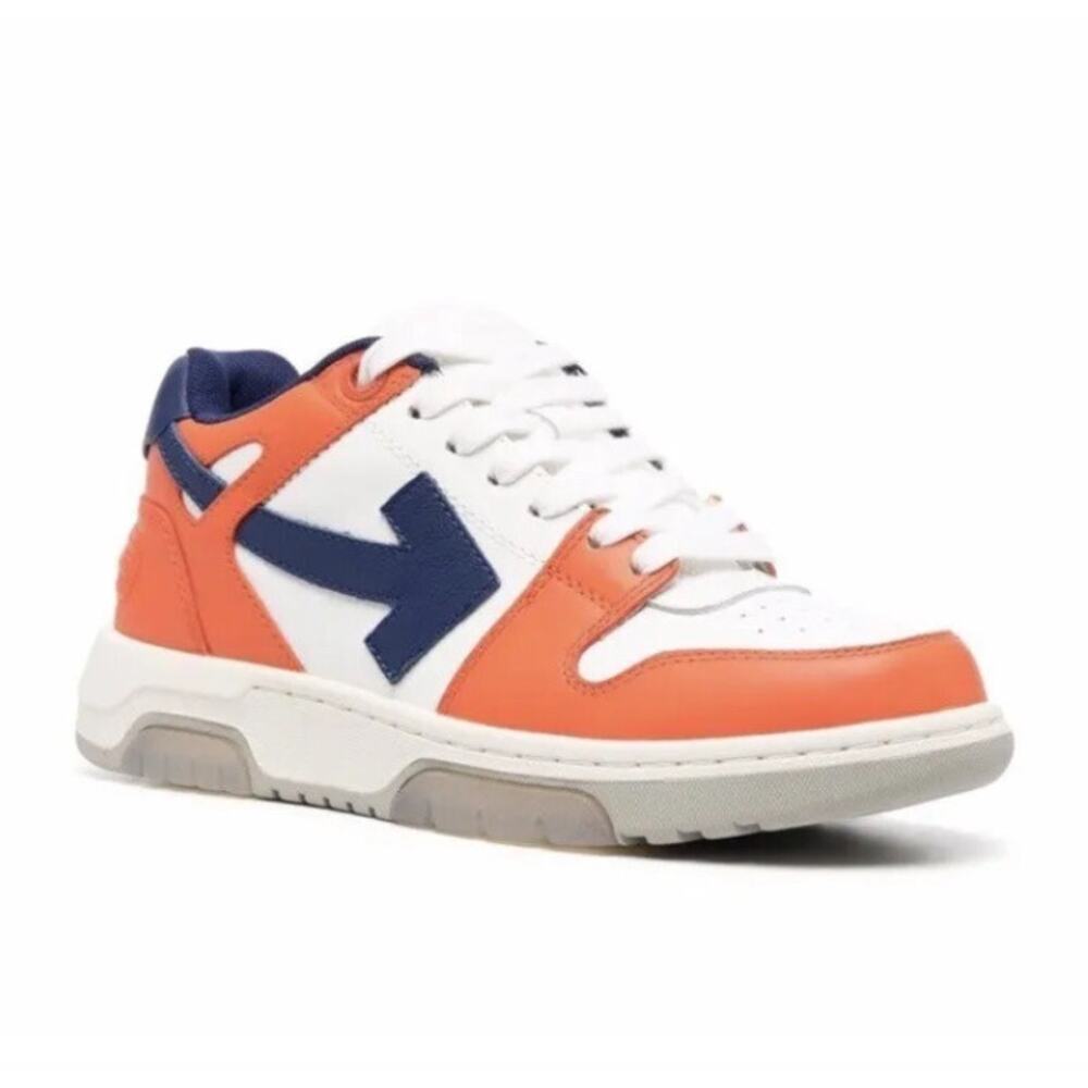 Off-White Out of Office Low Tops White Orange and Blue